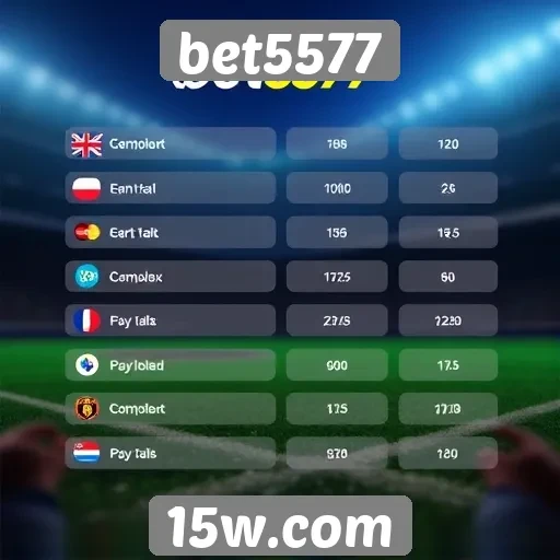 Opcões de pagamento disponíveis no bet5577